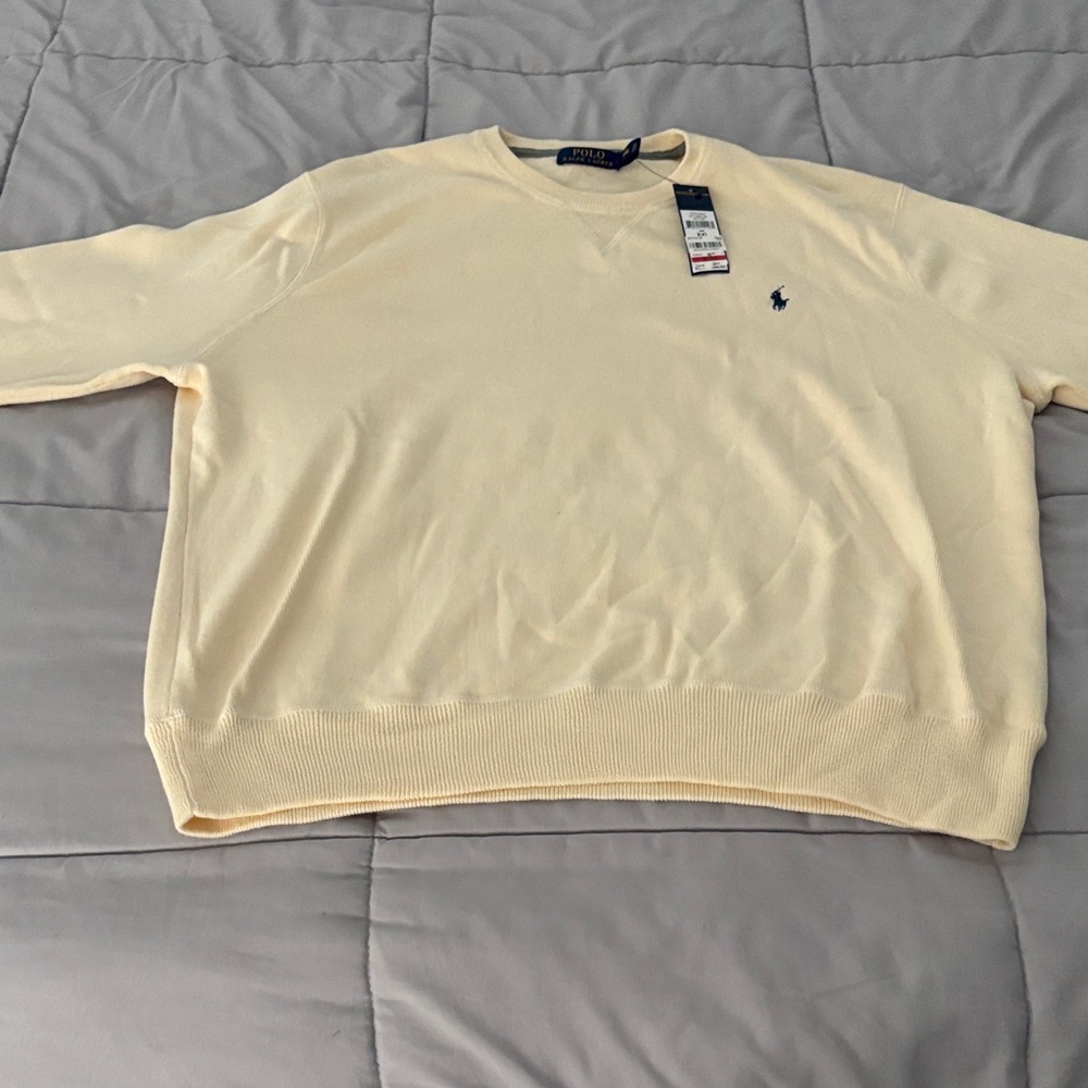 Polo by Ralph Lauren Men's Beige Crewneck Sweater - Picture 4 of 9